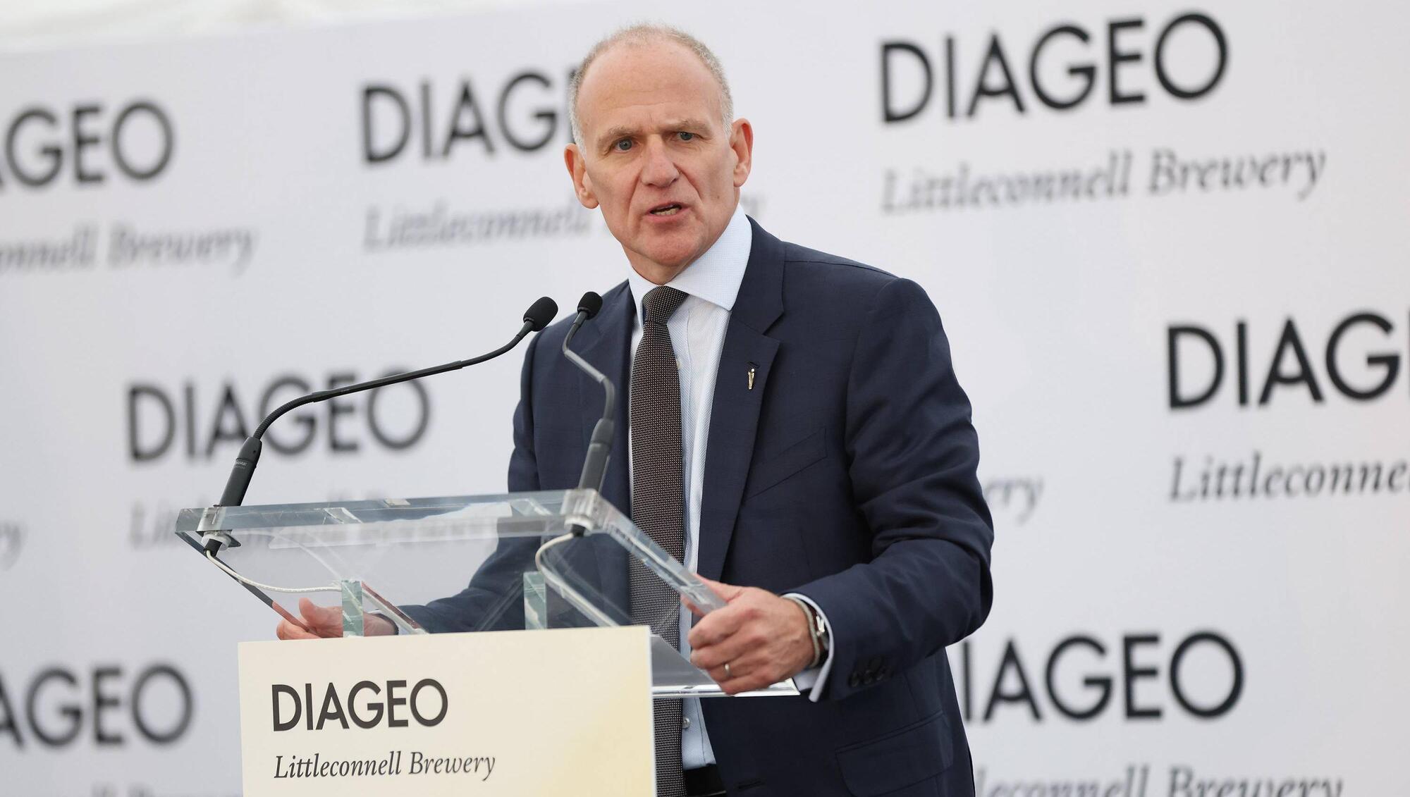 Diageo chief Dave Lewis officially opening the  Littleconnell Brewery in Newbridge in May. Picture:  Julien Behal