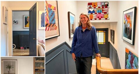 Inside the living space of the woman who shows homeowners how to choose artwork
