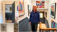 Inside the living space of the woman who shows homeowners how to choose artwork