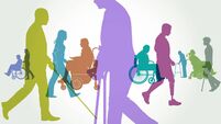 Group of People with Different Disabilities