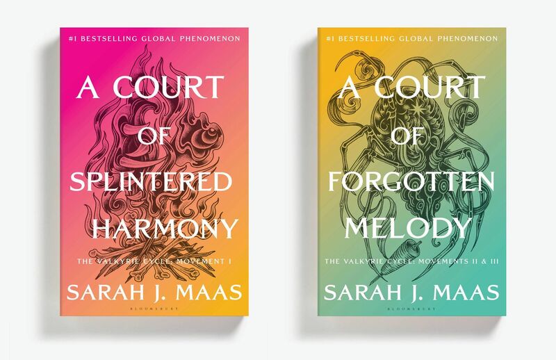 The sixth and seventh books in Sarah J Maas’ best-selling A Court Of Thorns And Roses (Acotar) series. Picture: Bloomsbury/PA Wire
