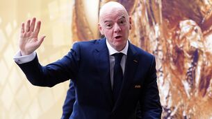 <p>POLITICAL FOOTBALL: Fifa chief Gianni Infantino.</p>