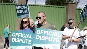 <p>Forsa trade union workers and staff at Oberstown Children Detention Campus taking part industrial action today. Picture: Leah Farrell.</p> <p>Forsa trade union workers and staff at Oberstown Children Detention Campus taking part industrial action today. Picture: Leah Farrell.</p>