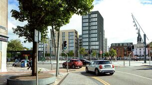 <p>Computer-generated image of the revised student apartment plans for Cork's Sullivan's Quay.</p> <p>Computer-generated image of the revised student apartment plans for Cork's Sullivan's Quay.</p>