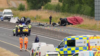 Crash on M9 in Co Kildare