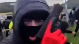 <p>More than 40 masked men, armed with guns, slash hooks, wooden bats and iron bars, gathered in Limerick in apparent preparation to fight.</p> <p>More than 40 masked men, armed with guns, slash hooks, wooden bats and iron bars, gathered in Limerick in apparent preparation to fight.</p>