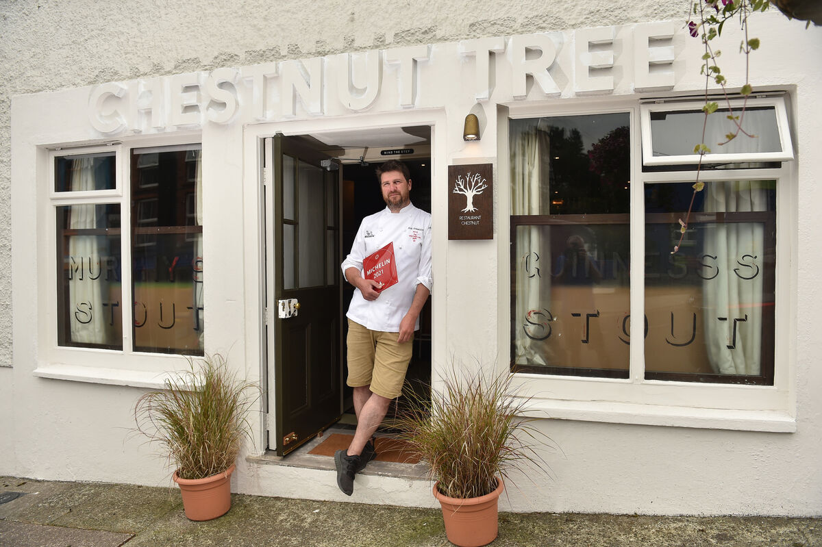 Chef Rob Krawczyk who was awarded a Michelin star for 2021 at his Chestnut Restaurant on Staball Hill, Ballydehob, west Cork. He has two previous awards for 2019 and 2020. Picture: Dan Linehan Chef Rob Krawczyk who was awarded a Michelin star for 2021 at his Chestnut Restaurant on Staball Hill, Ballydehob, west Cork. He has two previous awards for 2019 and 2020. Picture: Dan Linehan