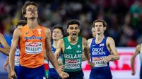 Andrew Coscoran crosses the line to win a bronze medal 15/8/2026