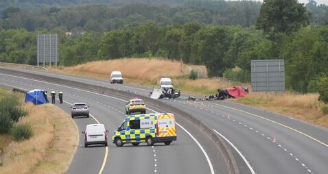 Crash on M9 in Co Kildare
