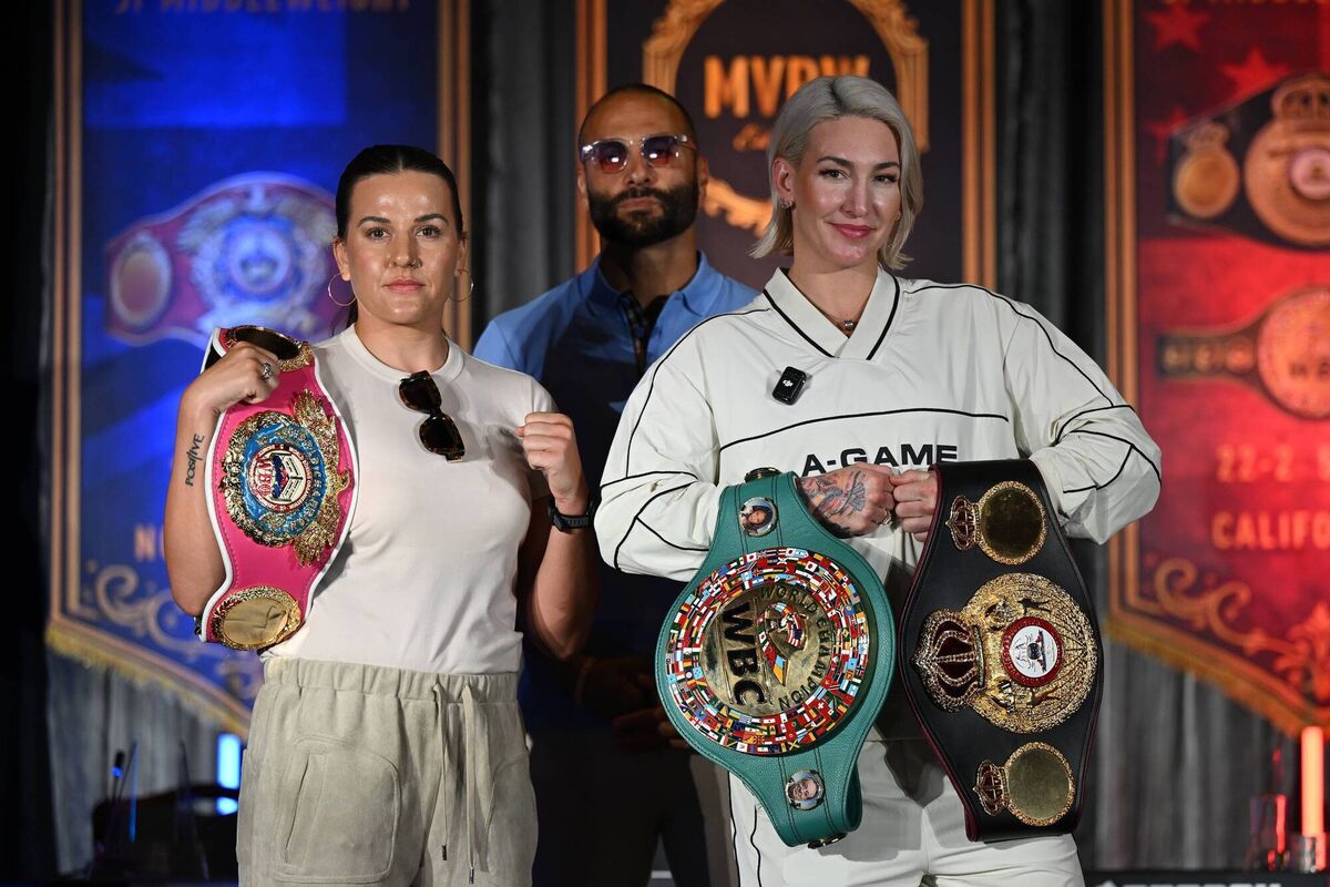 Chantelle Cameron of Great Britain poses for a photo with Mikaela Mayer of USA during a UK vs USA Boxing Press Conference at Glaziers Hall on July 28, 2026 in London, England. (Photo by Mike Hewitt/Getty Images) Chantelle Cameron of Great Britain poses for a photo with Mikaela Mayer of USA during a UK vs USA Boxing Press Conference at Glaziers Hall on July 28, 2026 in London, England. (Photo by Mike Hewitt/Getty Images)