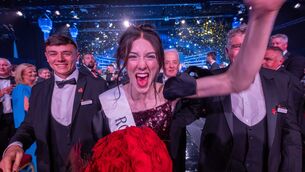 <p>A delighted Caoilfhinn Ní Choiligh celebrating after being named the 2026 Rose of Tralee tonight, Tuesday. Picture: Domnick Walsh</p> <p>A delighted Caoilfhinn Ní Choiligh celebrating after being named the 2026 Rose of Tralee tonight, Tuesday. Picture: Domnick Walsh</p>