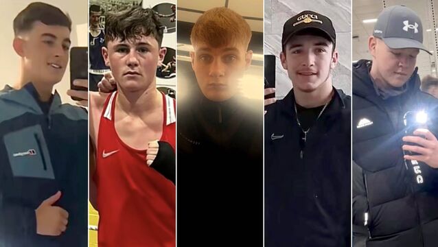 <p>L-R: Alex McCarthy, Joey Carthy, Kamil Pustkowski, Jack Kennedy, Jeremy O'Brien </p>