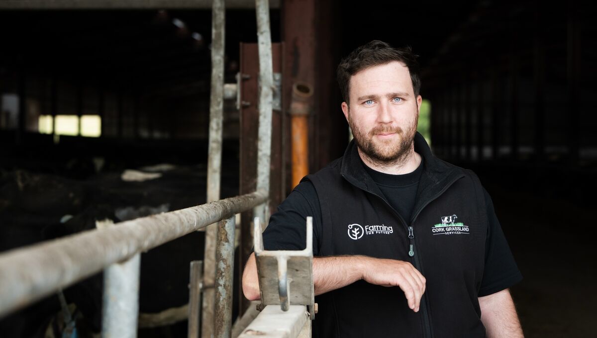 Tim Casey, founder and chief executive of Cork Grassland Services, in a feeding barn in East Cork as drought conditions continue to put pressure on farmers. Tim Casey, founder and chief executive of Cork Grassland Services, in a feeding barn in East Cork as drought conditions continue to put pressure on farmers.