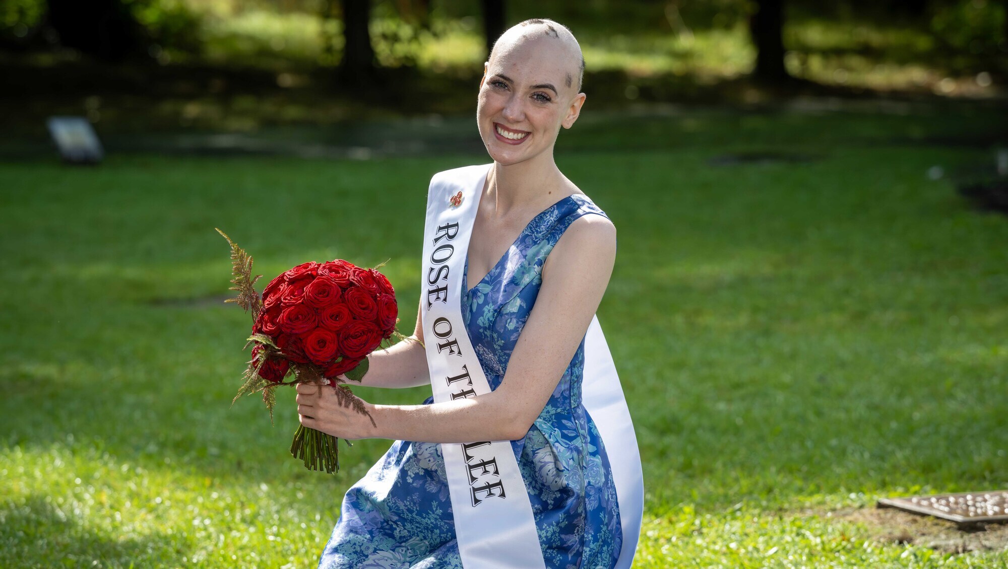 2026 International Rose of Tralee Caoilfhinn Ní Choiligh in Tralee Town Park. Picture: Domnick Walsh