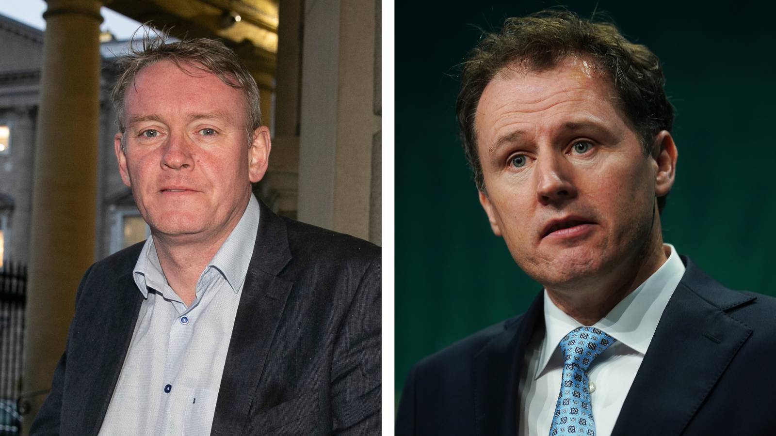 Micheál Carrigy (left) and Charlie McConalogue (right). Mr Carrigy said briefings being held by Mr  McConalogue on the proposed Community Sports Facilities Fund (CSFF) had created confusion among sports clubs. File pictures