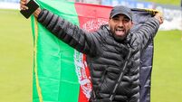 An Afghanistan fan before the game 7/8/2026