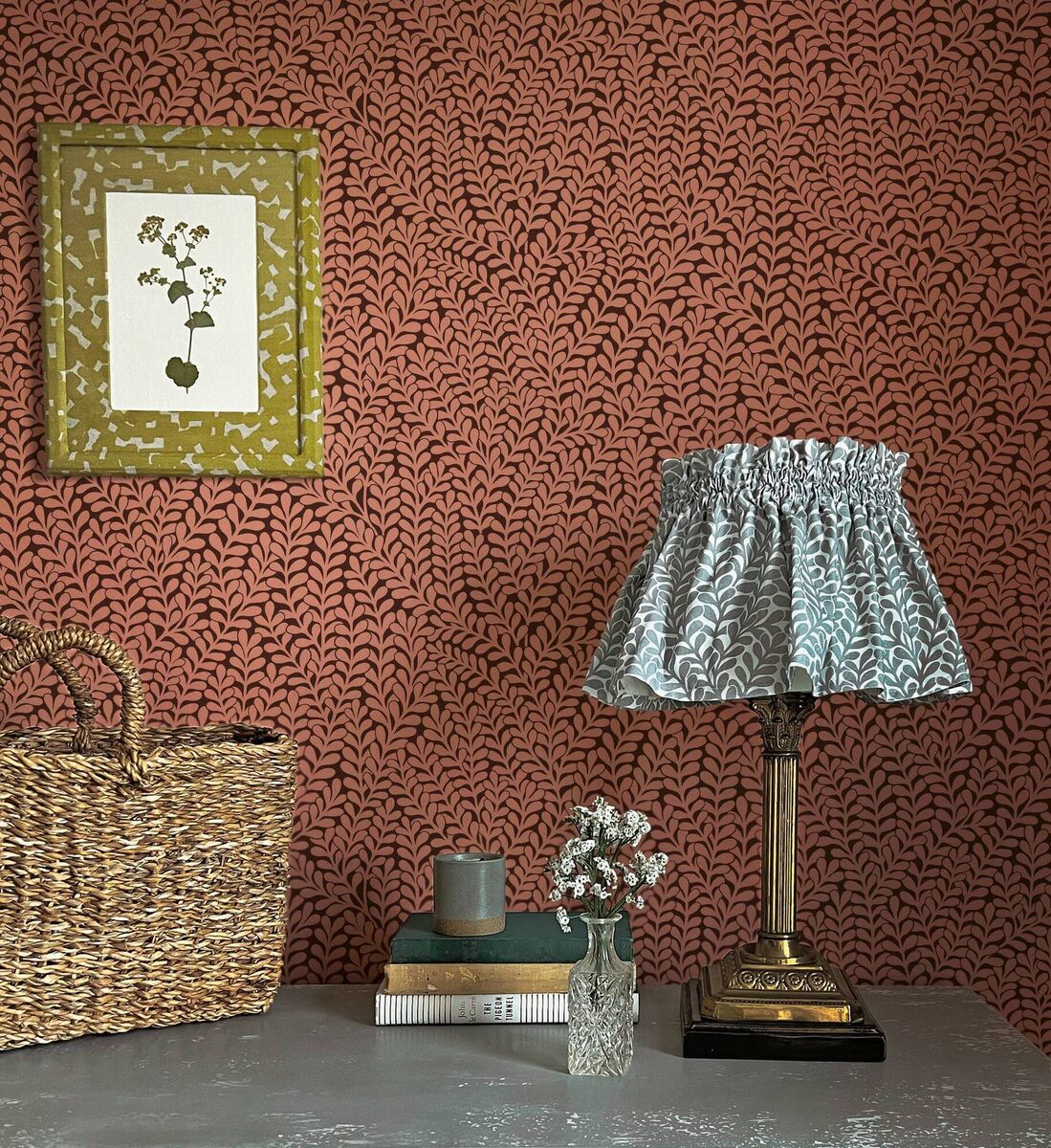 Inspired by the caper, or 'kappar', bushes tumbling down from rock faces and old buildings across the Maltese islands, this paper shows very little ground colour, reading as a paint colour from afar. Maroon and blush pink are right on trend, €229 per roll, Abigail Borg. Inspired by the caper, or 'kappar', bushes tumbling down from rock faces and old buildings across the Maltese islands, this paper shows very little ground colour, reading as a paint colour from afar. Maroon and blush pink are right on trend, €229 per roll, Abigail Borg.