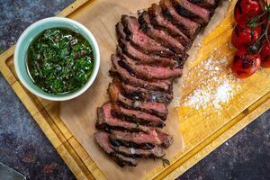 Sharing Steaks with Chimichurri