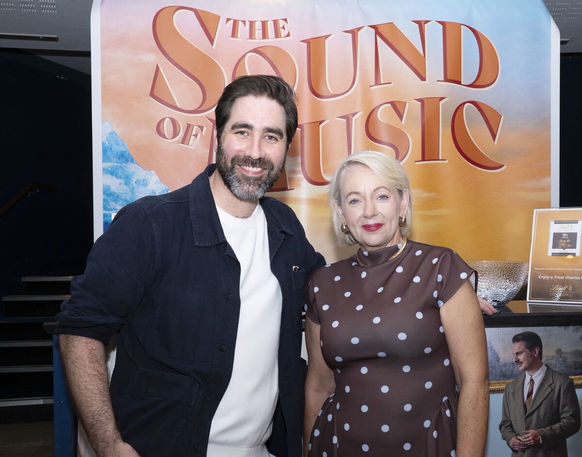 Director Davey Kelleher with Eibhlin Gleeson CEO of the Cork Opera House at the opening night of The Sound of Music in Cork Opera House. Picture: Gerard McCarthy. Director Davey Kelleher with Eibhlin Gleeson CEO of the Cork Opera House at the opening night of The Sound of Music in Cork Opera House. Picture: Gerard McCarthy.