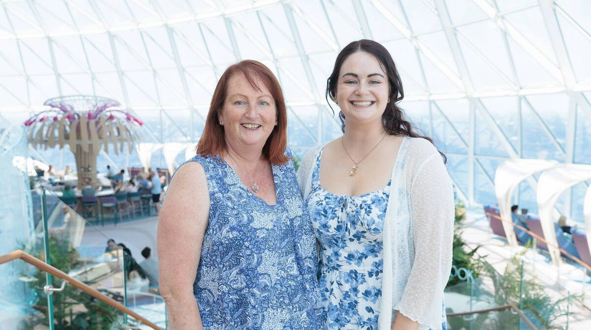 Caroline Graham and Breda Graham pictured at The Overlook on Royal Caribbean's Legend of the Seas. Picture: Simon Brooke-Webb. Caroline Graham and Breda Graham pictured at The Overlook on Royal Caribbean's Legend of the Seas. Picture: Simon Brooke-Webb.