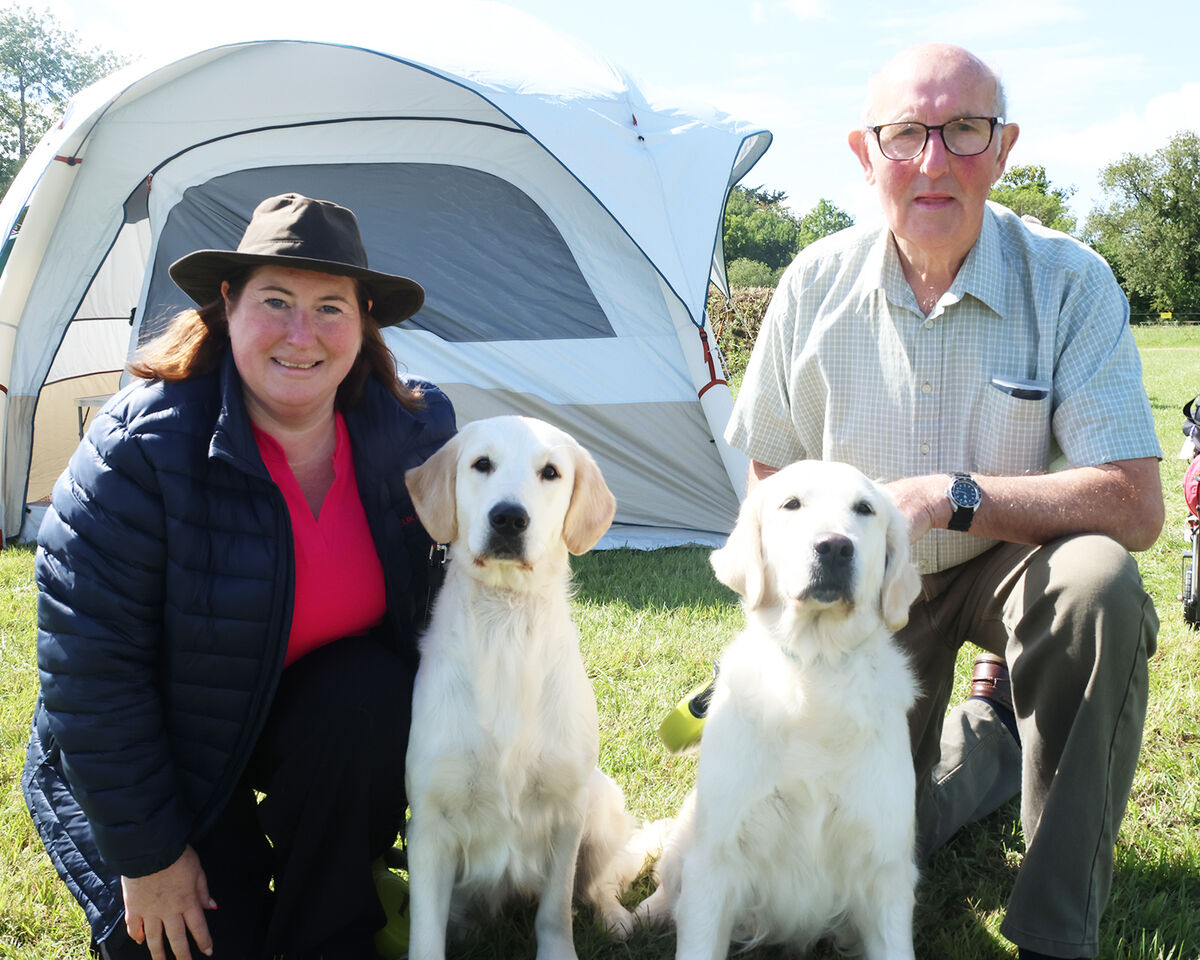 Ruth and Gerard Byers, Portaferry, Co Down, with Didi and Phoebe. Picture: Brendan Gleeson