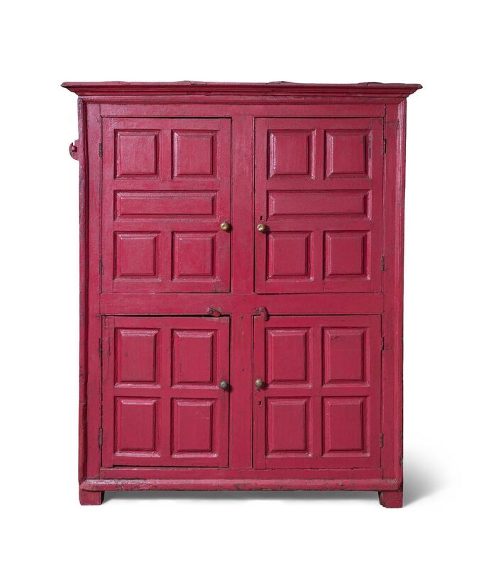 An 18th-century painted larder at Adam's. An 18th-century painted larder at Adam's.