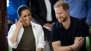 <p>Britain's Prince Harry and Meghan Markle are heading back to the UK. Picture: Aaron Chown/PA Wire</p>