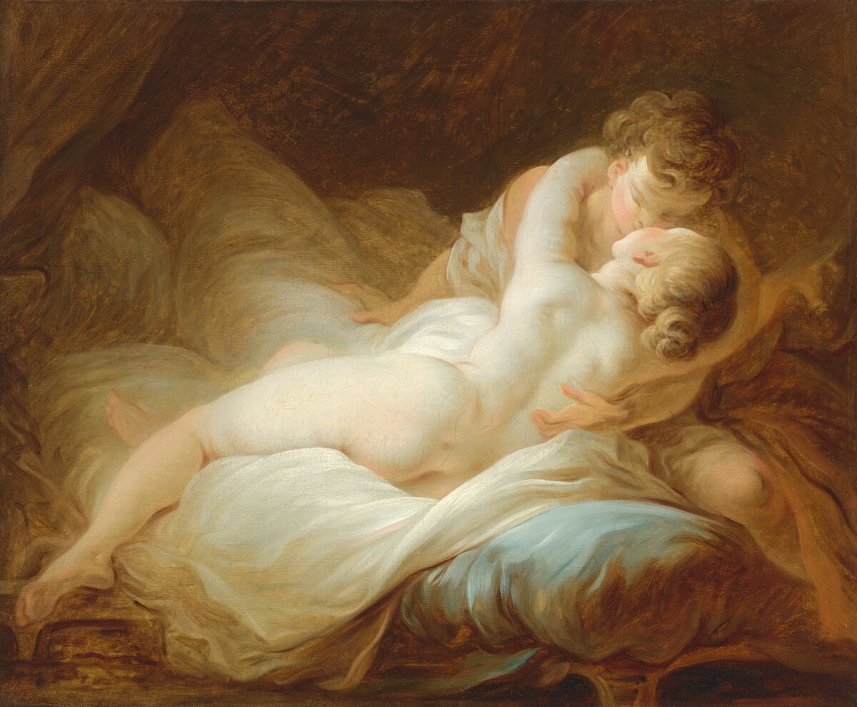 Jean-Honoré Fragonard's 'The Longed-For Moment' or 'Happy Lovers'.