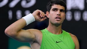 <p>Carlos Alcaraz will return at the US Open. Pic: AP Photo/Dita Alangkara/PA</p> <p>Carlos Alcaraz will return at the US Open. Pic: AP Photo/Dita Alangkara/PA</p>