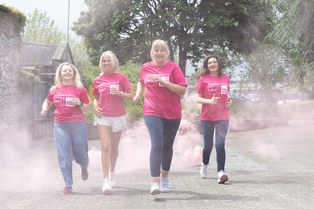 Lauren Barrett, Breast Cancer Ireland Patient Supporter Tralee, Lesley Giltinan, Lean with Lesley, Mairead Dillon, Breast Cancer Ireland Patient Supporter Limerick and RTE Presenter and Very Pink Run Ambassador Maura Derrane at the launch of Breast Cancer Ireland’s Very Pink Run in MTU Cork which will take place on Sunday 6th September, in Dublin on 29 th August and Kilkenny on Sunday 30th August. Picture: Darragh Kane Lauren Barrett, Breast Cancer Ireland Patient Supporter Tralee, Lesley Giltinan, Lean with Lesley, Mairead Dillon, Breast Cancer Ireland Patient Supporter Limerick and RTE Presenter and Very Pink Run Ambassador Maura Derrane at the launch of Breast Cancer Ireland’s Very Pink Run in MTU Cork which will take place on Sunday 6th September, in Dublin on 29 th August and Kilkenny on Sunday 30th August. Picture: Darragh Kane