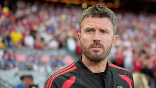 <p>Manchester United manager Michael Carrick ahead of a pre season match at Croke Park.</p>