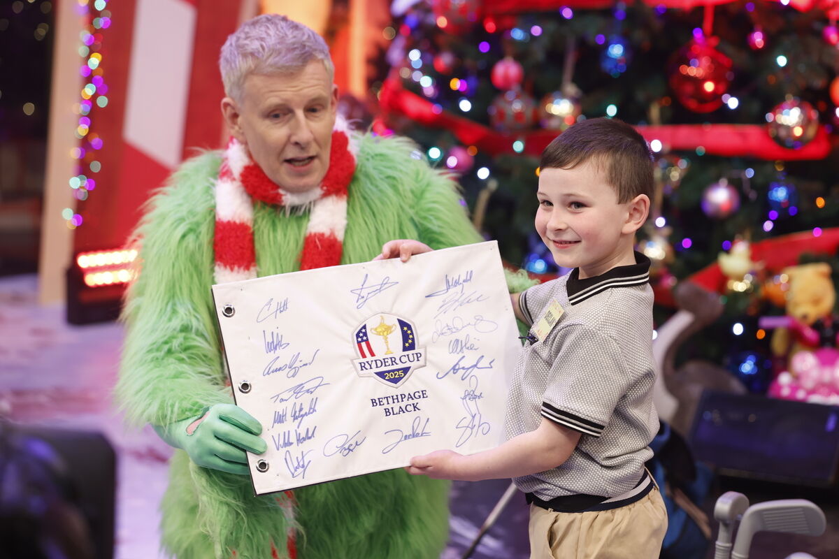  Declan Ryan (6) from Cork, toy demonstrator on last year's Late Late Toy Show.
