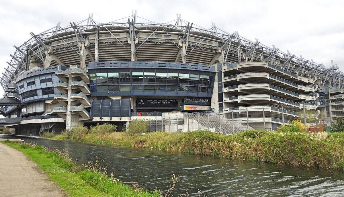 Croke Park Stadium as seen from Jones' Rd, Drumcondra, Dublin 3.