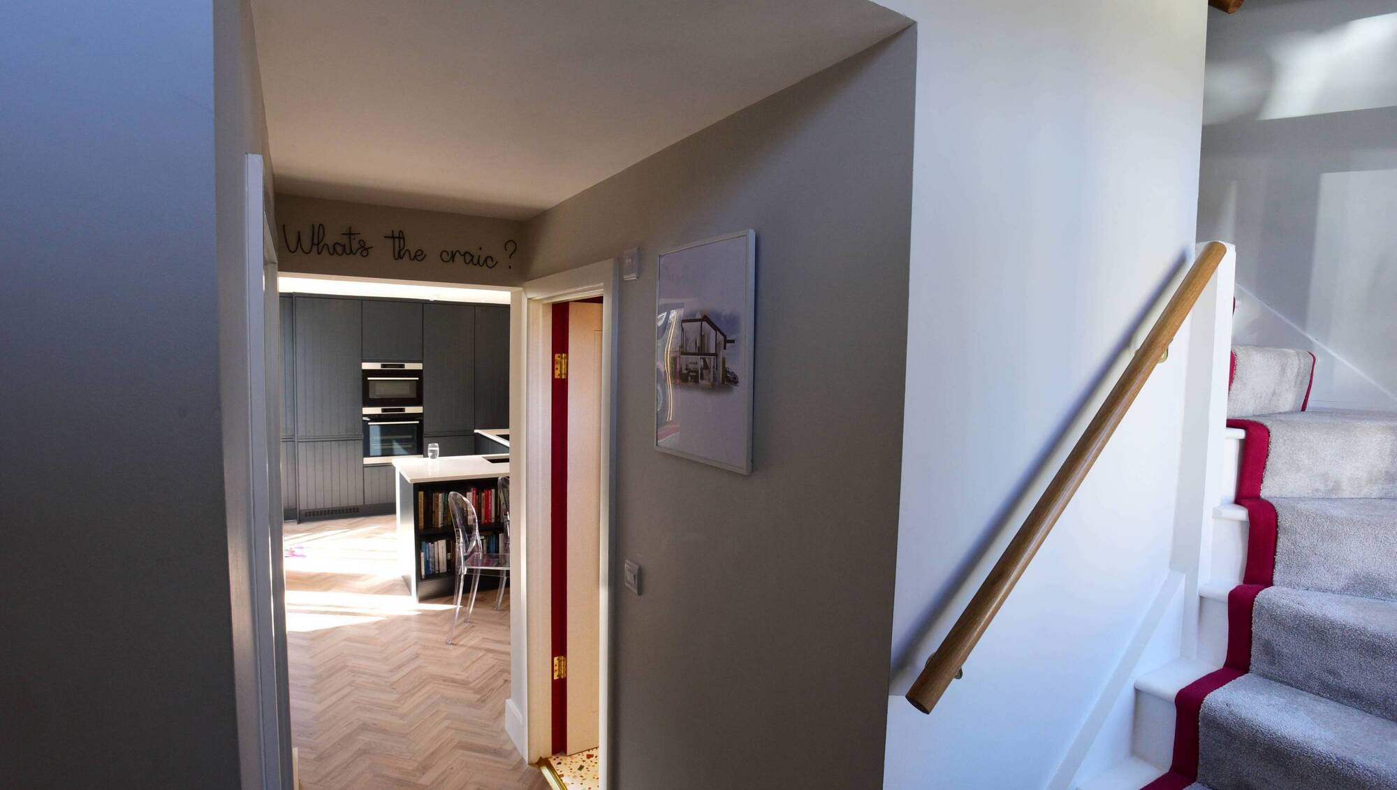 Inside the hall door of Jennifer Sheahan's home in Rathmines: Don't over-purchase paint, warns Jennifer . Picture: Moya Nolan