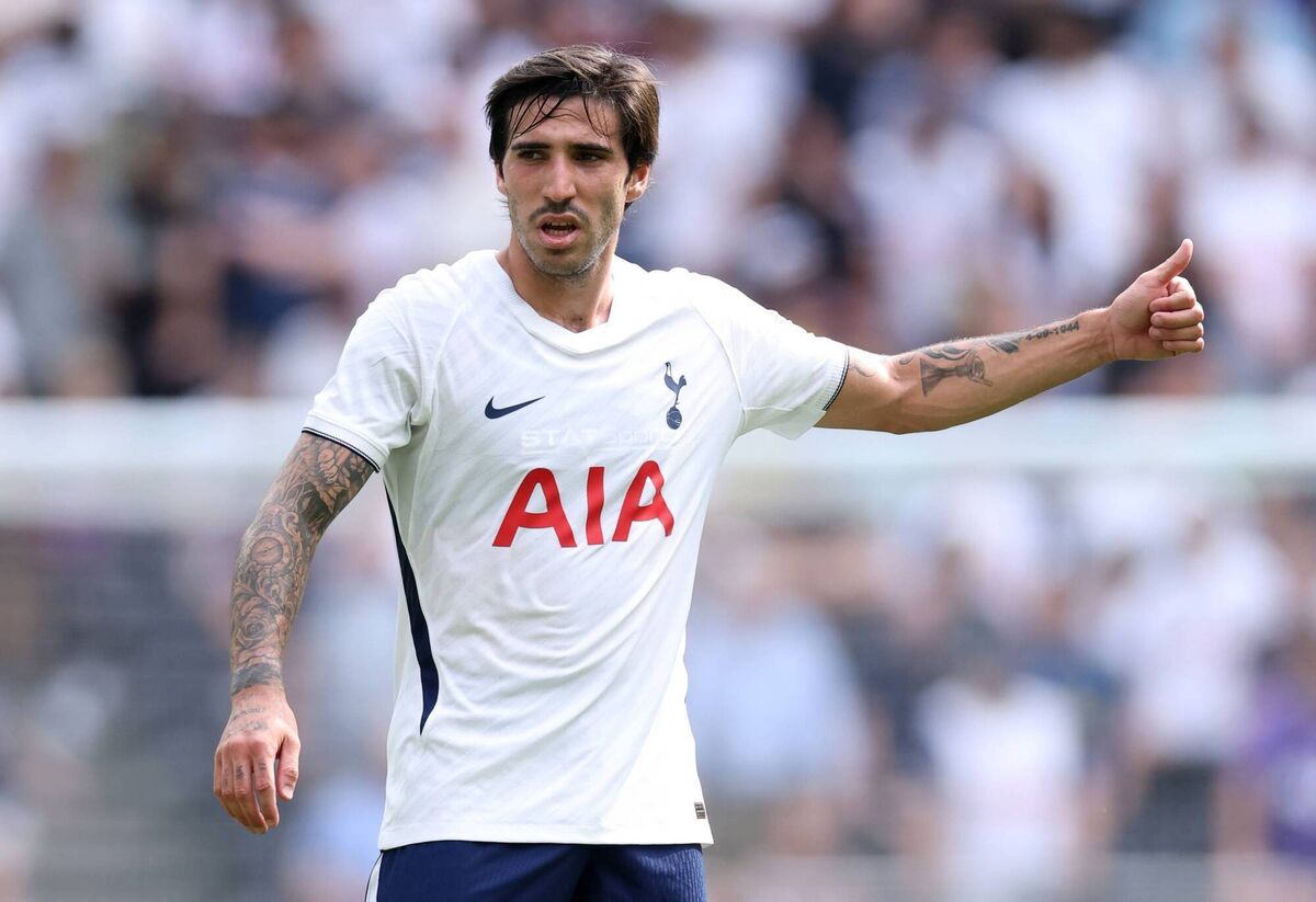 Sandro Tonali of Tottenham Hotspur during the during the pre-season friendly against TSG Hoffenheim. Pic: Justin Setterfield/Getty Images Sandro Tonali of Tottenham Hotspur during the during the pre-season friendly against TSG Hoffenheim. Pic: Justin Setterfield/Getty Images
