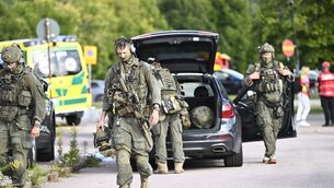 Police and emergency personnel at the school in Fagersta, Sweden (Fredrik Sandberg/TT News Agency via AP) Police and emergency personnel at the school in Fagersta, Sweden (Fredrik Sandberg/TT News Agency via AP)
