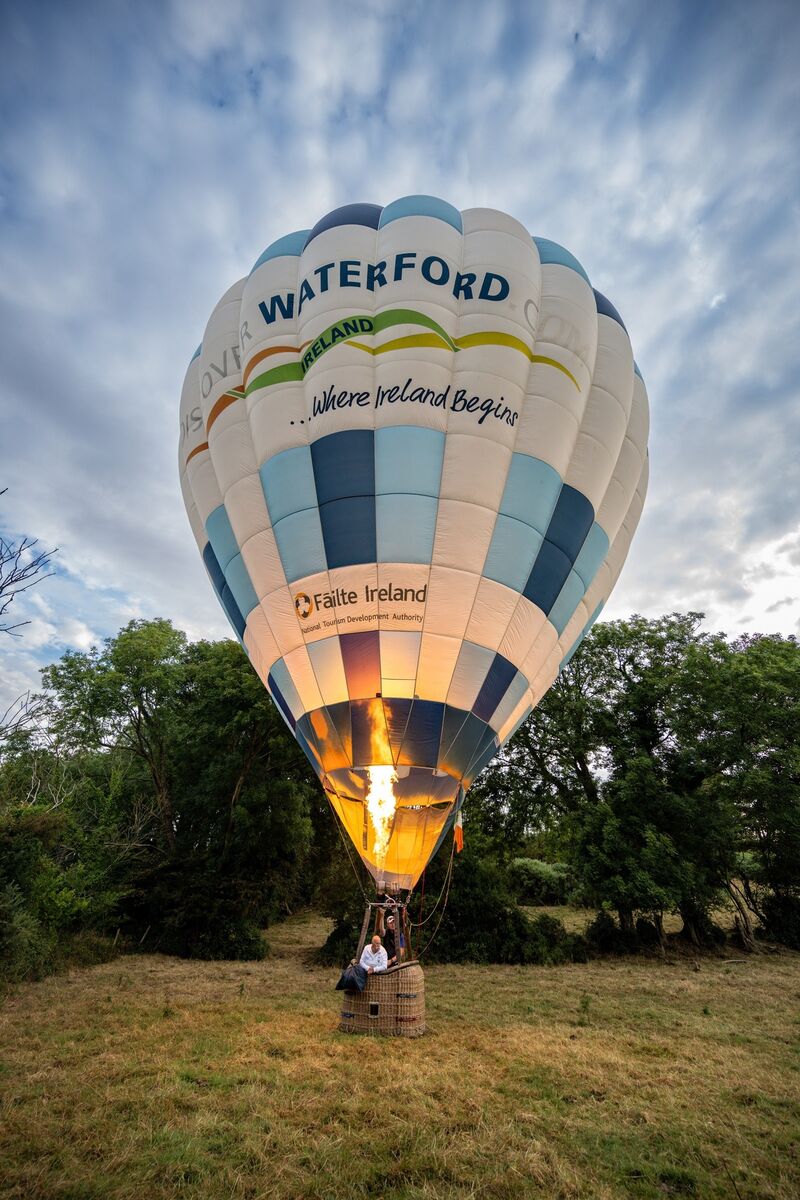 Sarah Horgan and Chani Anderson learned that there's a LOT of meticulous detail involved in getting the Discover Waterford balloon airborne. Picture: Chani Anderson Sarah Horgan and Chani Anderson learned that there's a LOT of meticulous detail involved in getting the Discover Waterford balloon airborne. Picture: Chani Anderson
