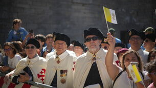 The faithful wait for Pope Leo XIV during his visit to San Marino (Andrew Medichini/AP) The faithful wait for Pope Leo XIV during his visit to San Marino (Andrew Medichini/AP)