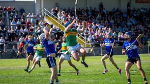 <p>A final drive from Newtownshandrum’s Jamie Coughlin in the final minutes of the match. Picture Chani Anderson</p> <p>A final drive from Newtownshandrum’s Jamie Coughlin in the final minutes of the match. Picture Chani Anderson</p>