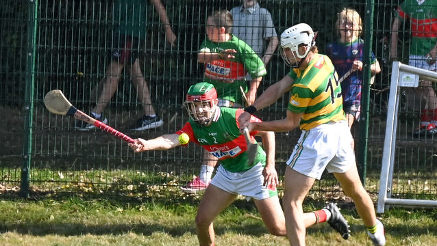 <p>Robbie Cotter scored 3-2 for Blackrock in their Cork Premier SHC victory over Fr O'Neill's. Pic: David Keane.</p>