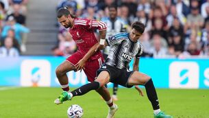 <p>Liverpool's Alexander Isak and Newcastle United's Lewis Miley battle for the ball during the Premier League match at St James' Park Photo credit should read: Owen Humphreys/PA Wire. </p> <p>Liverpool's Alexander Isak and Newcastle United's Lewis Miley battle for the ball during the Premier League match at St James' Park Photo credit should read: Owen Humphreys/PA Wire. </p>
