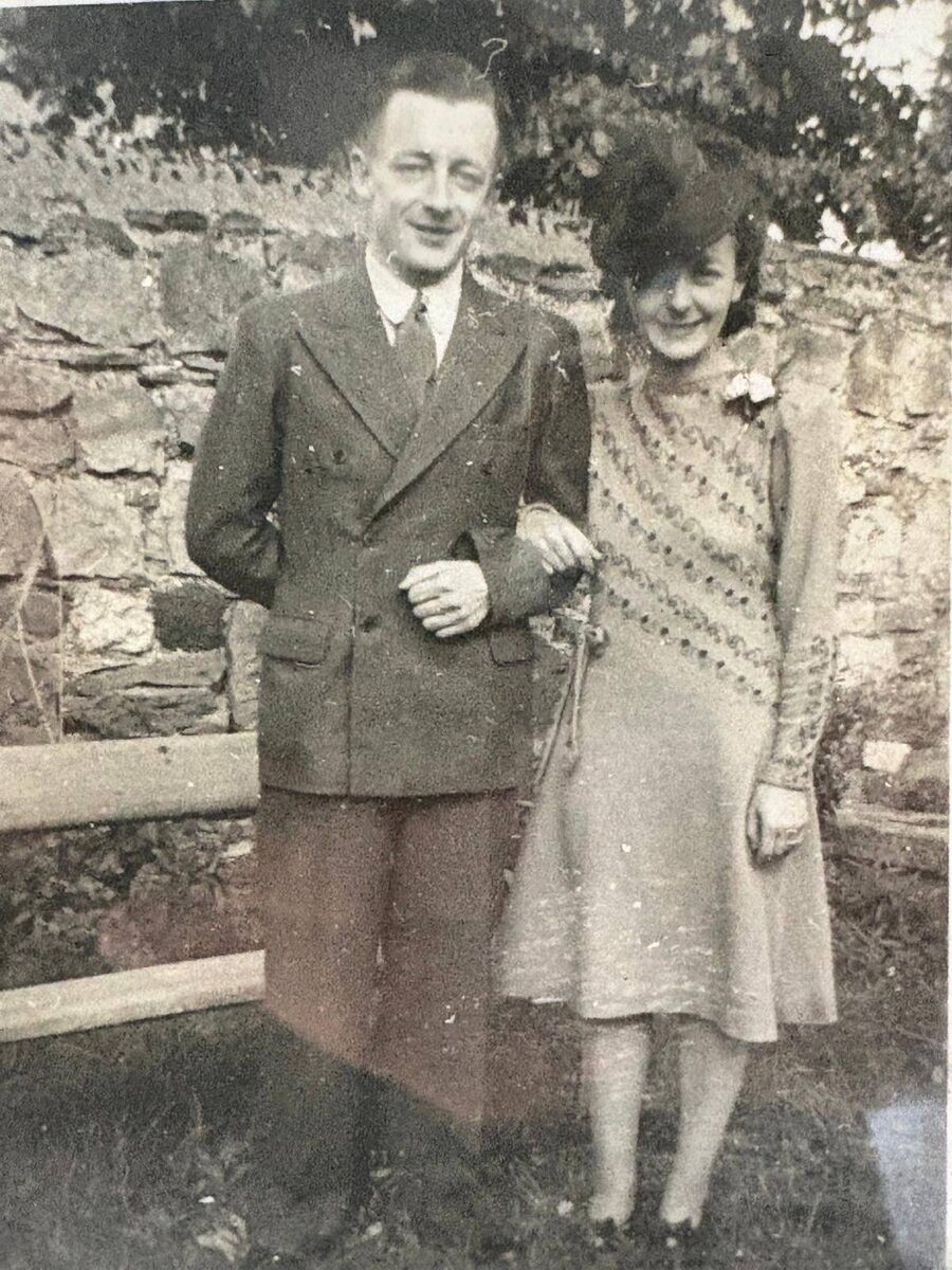 Geraldine Plunkett's parents Breifne and Phyllis on their wedding day. Geraldine Plunkett's parents Breifne and Phyllis on their wedding day.