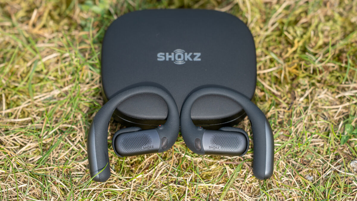 The OpenFit Pro have a simple, single button on each earphone for controls. Picture: Noel Campion The OpenFit Pro have a simple, single button on each earphone for controls. Picture: Noel Campion