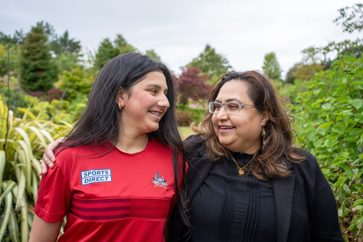 Manizha Khan says she and her daughter Marjan have been made very welcome in Ireland since moving here five years ago. Picture: Noel Sweeney