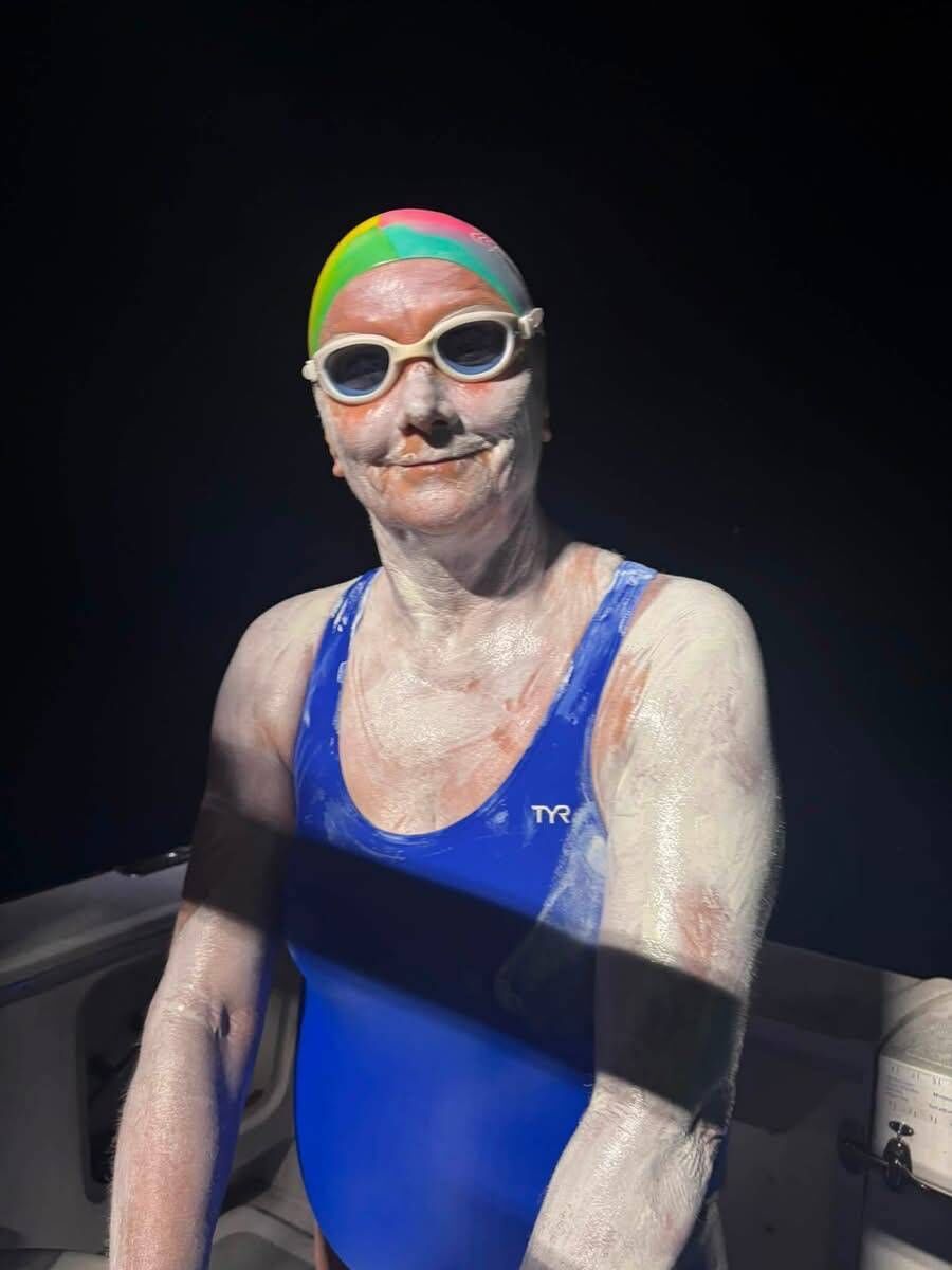Maura Twomey pictured before her epic swim. Maura Twomey pictured before her epic swim.