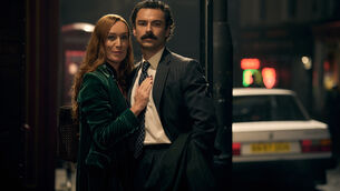 <p>Victoria Smurfit as Maud O'Hara and Aidan Turner as Declan O'Hara in the new season of 'Rivals' on Disney+ from Friday. </p>