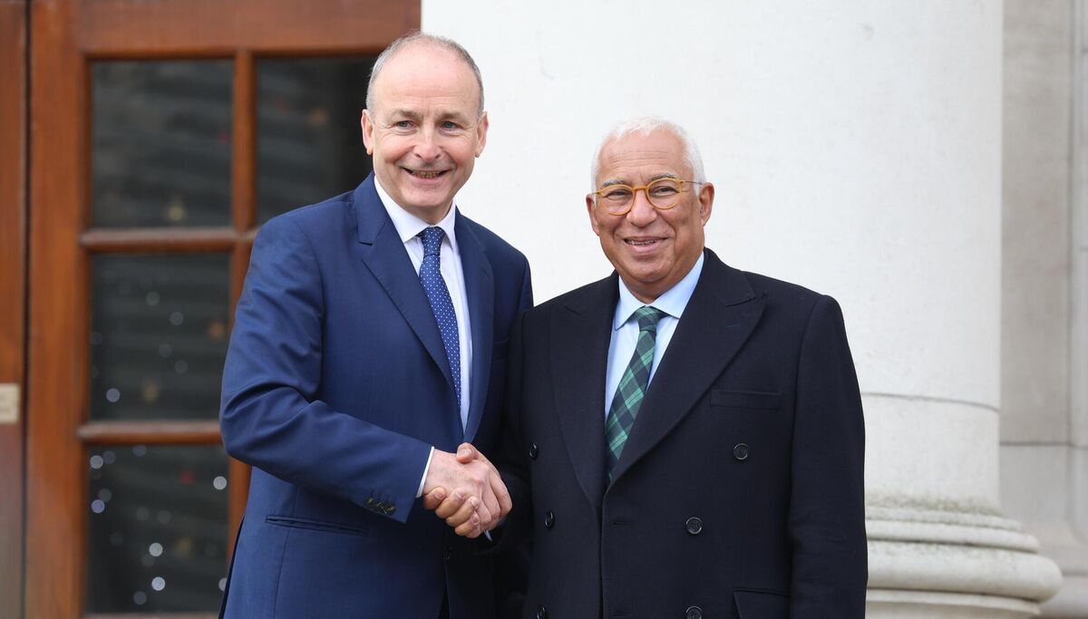 Taoiseach Micheál Martin greets European Council President António Costa at Government Buildings in Dublin on December 9, 2025. Picture: Leah Farrell / RollingNews.ie Taoiseach Micheál Martin greets European Council President António Costa at Government Buildings in Dublin on December 9, 2025. Picture: Leah Farrell / RollingNews.ie