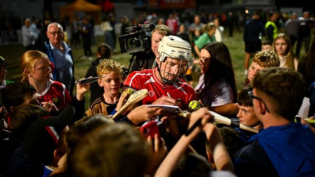 <p>Davy Russell's Best started with a full-forward line featuring Patrick Horgan and Shane Kingston. Pic: Piaras Ó Mídheach/Sportsfile</p>