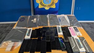 <p>Some of the devices recovered by gardaí in Dublin. Image: An Garda Síochána</p> <p>Some of the devices recovered by gardaí in Dublin. Image: An Garda Síochána</p>