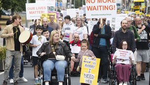 <p>Friedreich's Ataxia campaigners protest in Dublin to push for Skyclarys approval in Ireland. File picture: Sam Boal/Collins Photos</p> <p>Friedreich's Ataxia campaigners protest in Dublin to push for Skyclarys approval in Ireland. File picture: Sam Boal/Collins Photos</p>